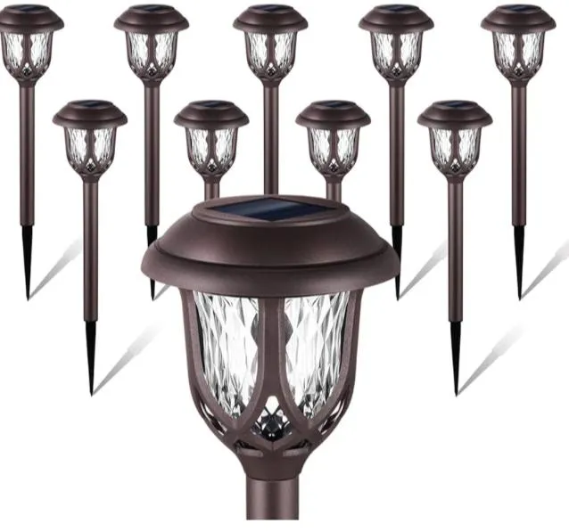 1 pc Solar Powered Modern Pathway LED Lights