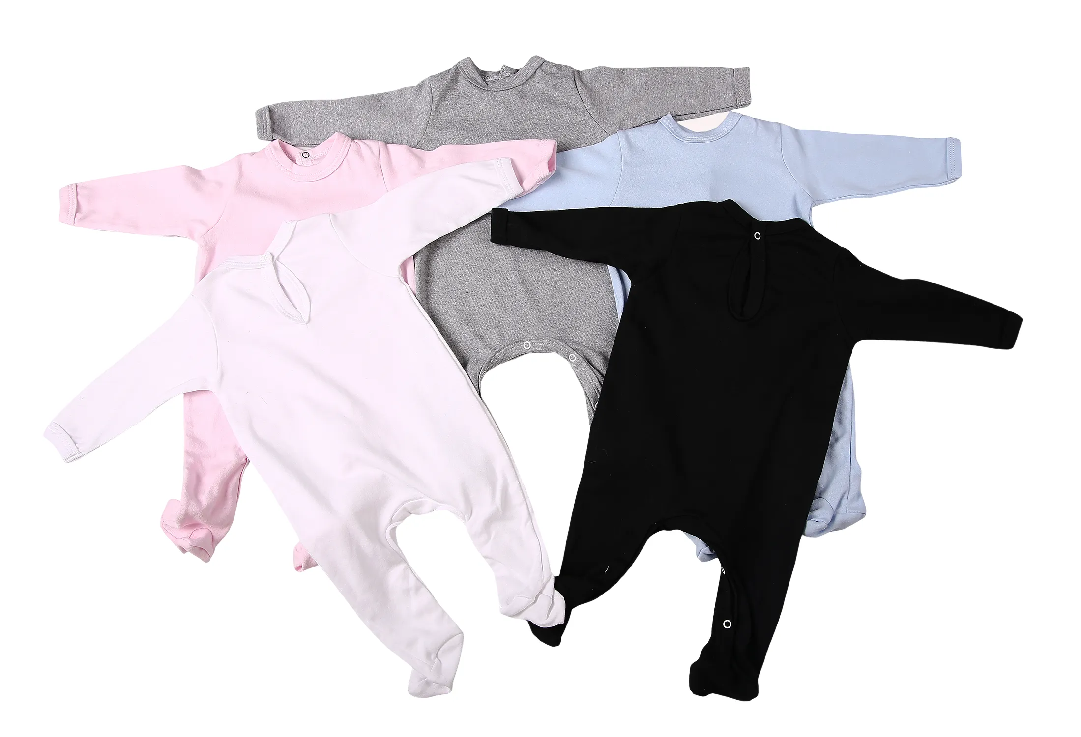 100% Cotton Infant back neck opening Babygro