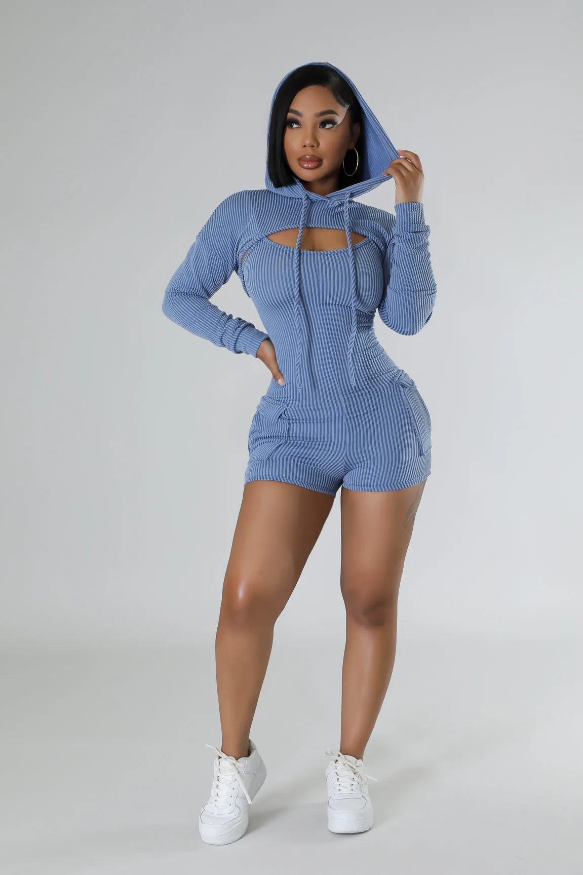 2pc Love Kills Romper Set