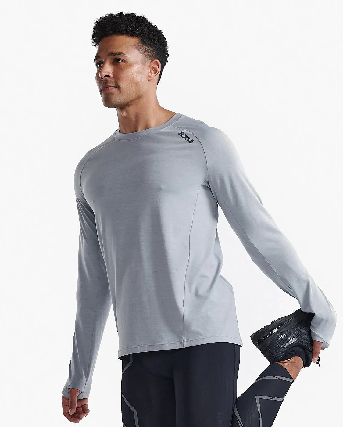 2XU Mens Ignition Base Layer Long Sleeve Tee - Weathervane