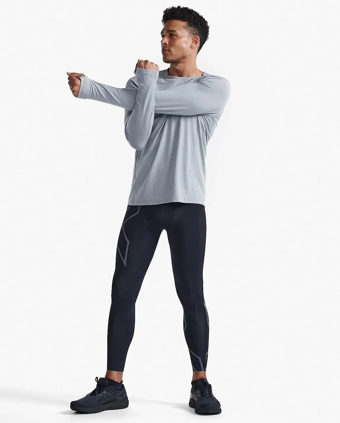 2XU Mens Ignition Base Layer Long Sleeve Tee - Weathervane