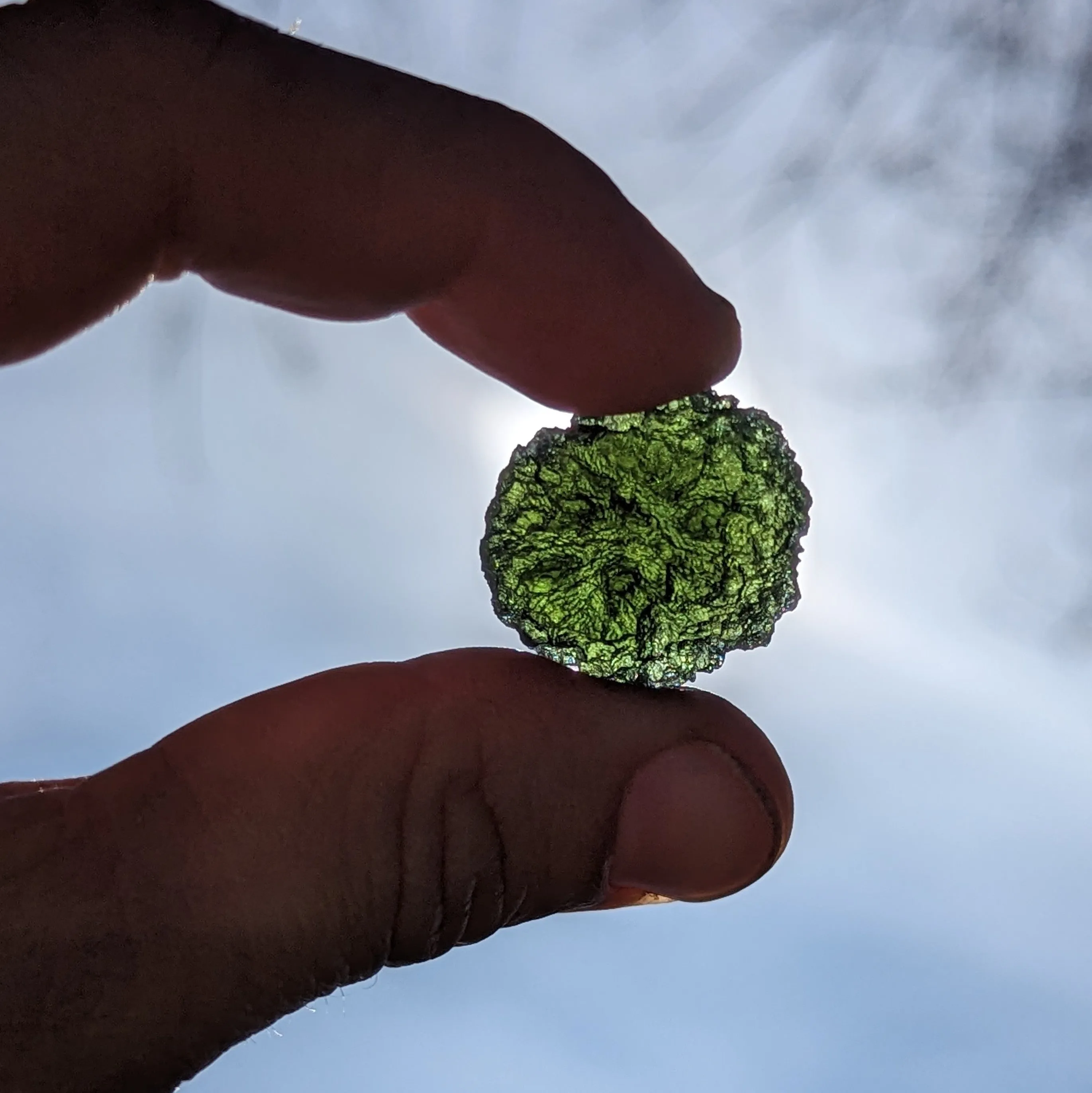 AAA Grade! Genuine Moldavite ~Cosmic Moldavite Tektite Crystal~ Natural Moldavite