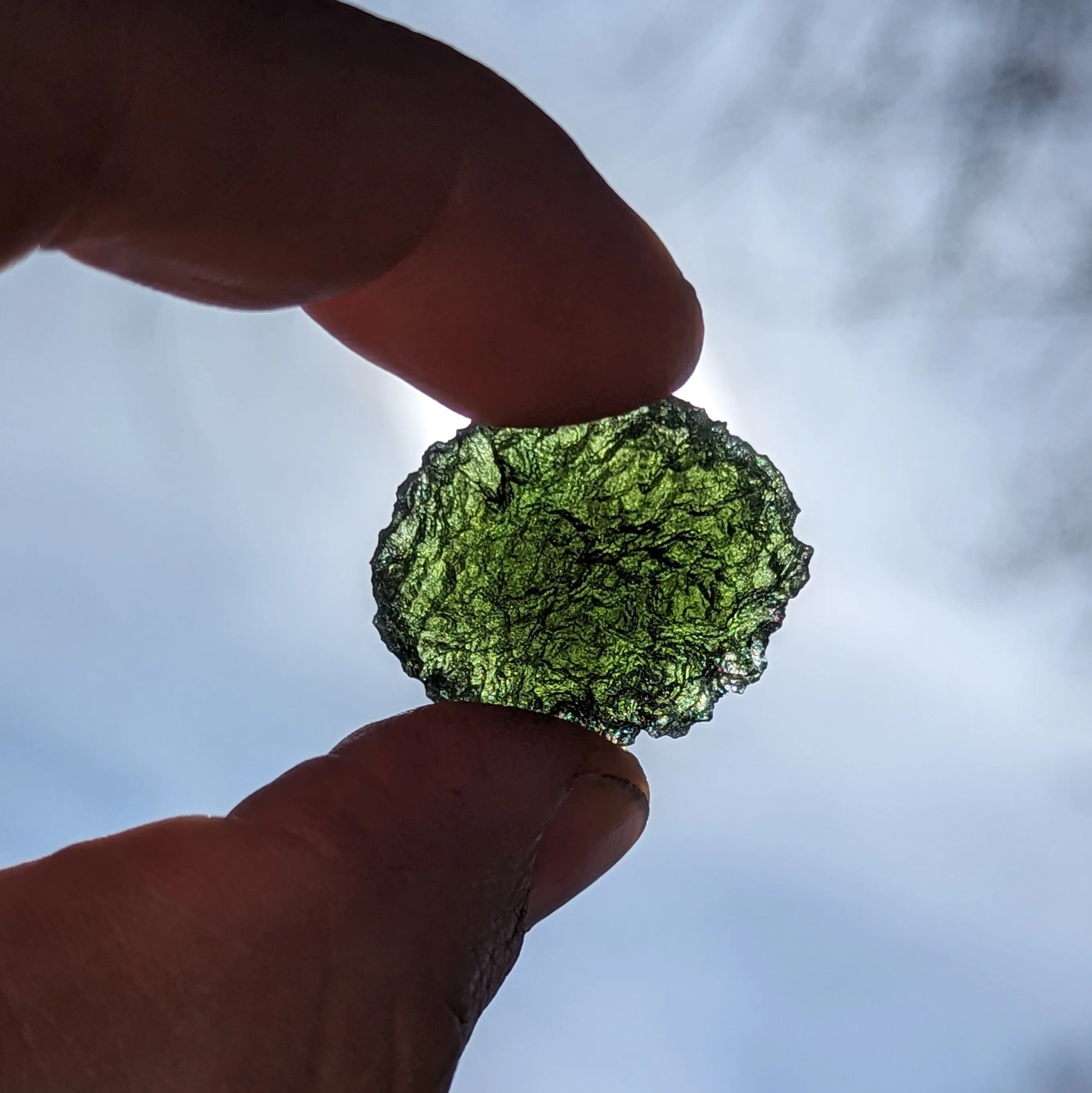 AAA Grade! Genuine Moldavite ~Cosmic Moldavite Tektite Crystal~ Natural Moldavite