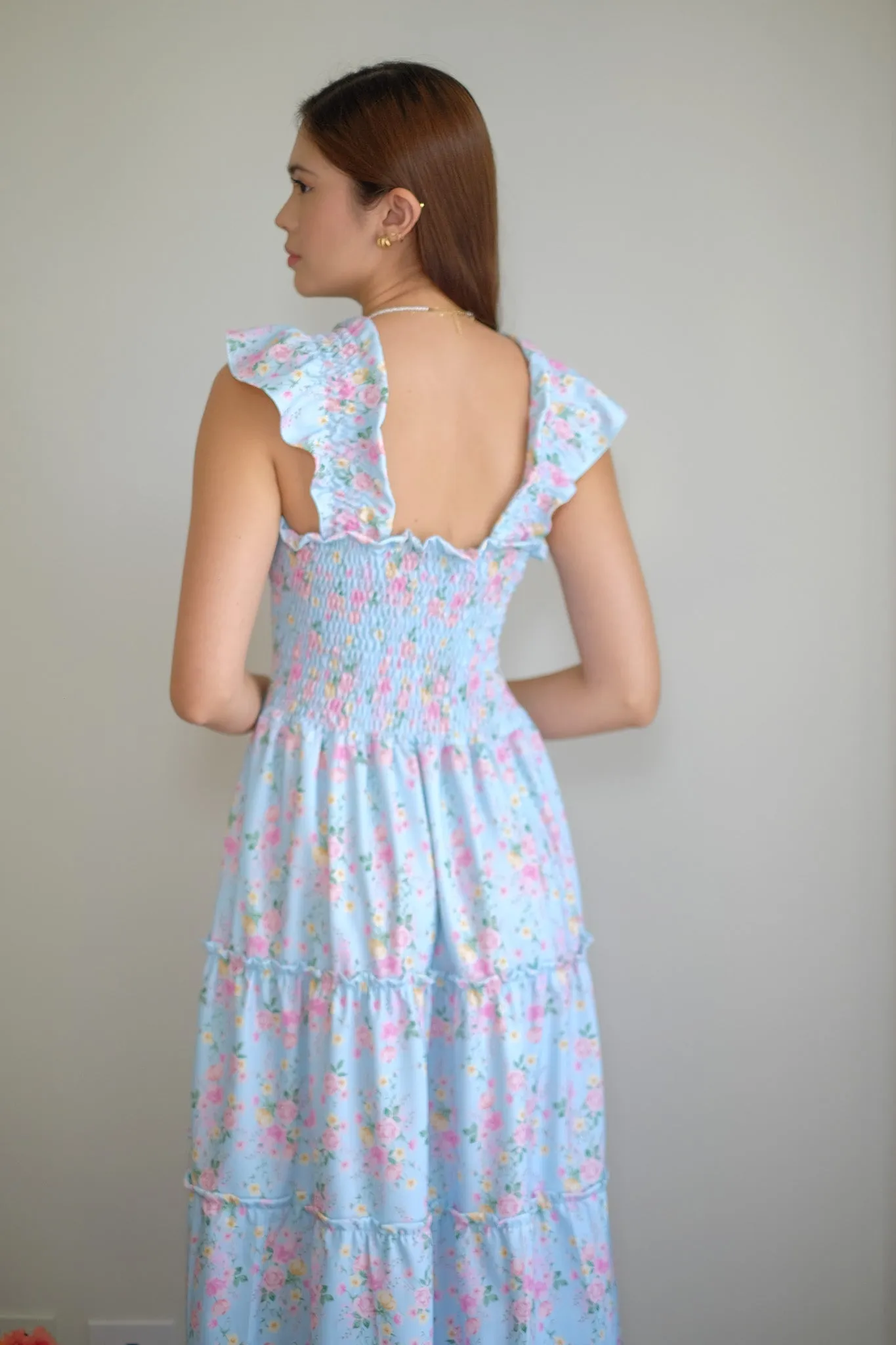 Agatha Midi Dress - periwinkle