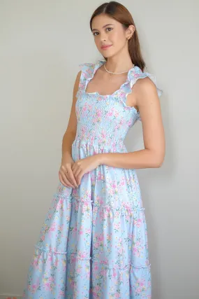 Agatha Midi Dress - periwinkle