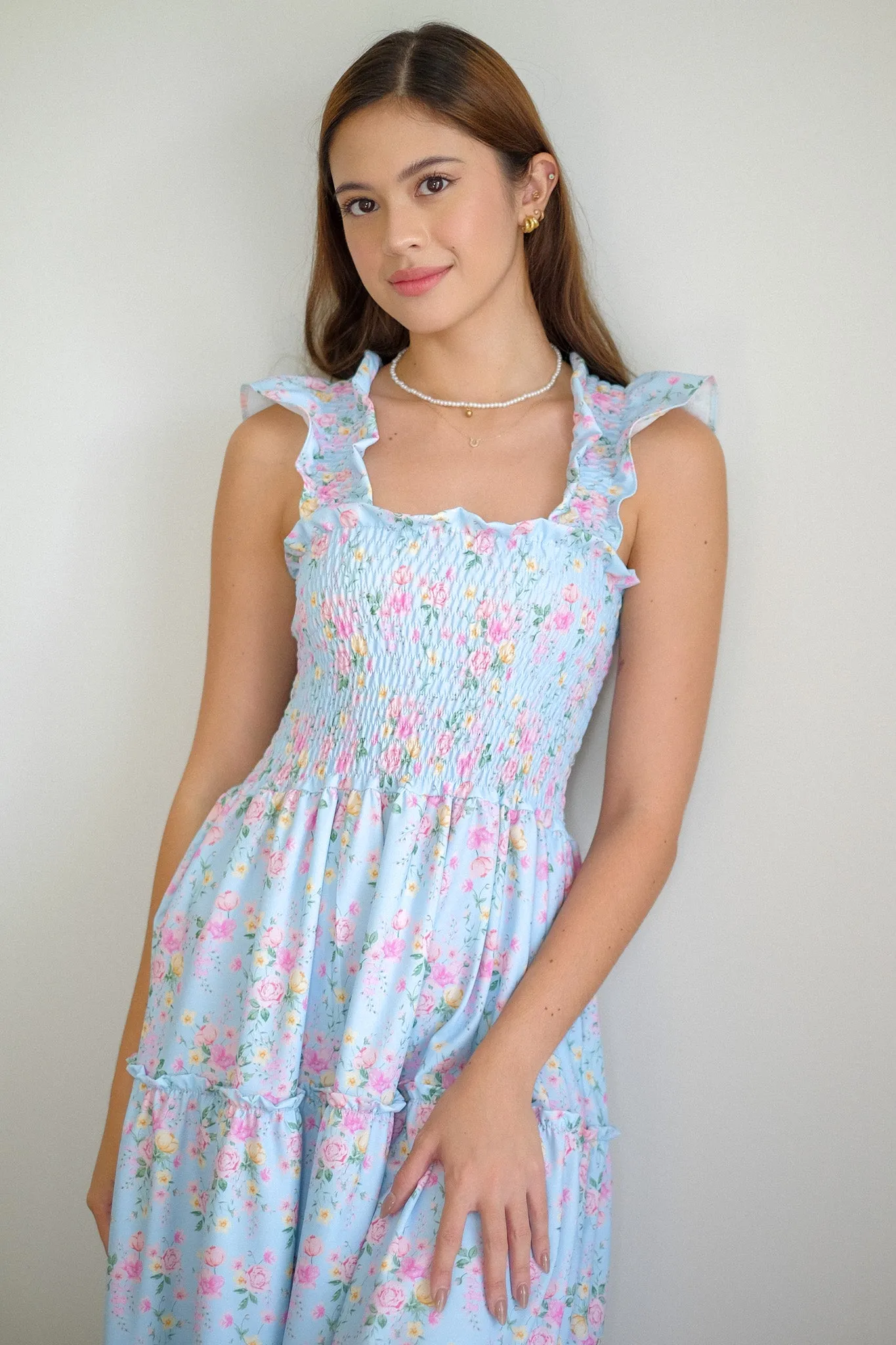 Agatha Midi Dress - periwinkle