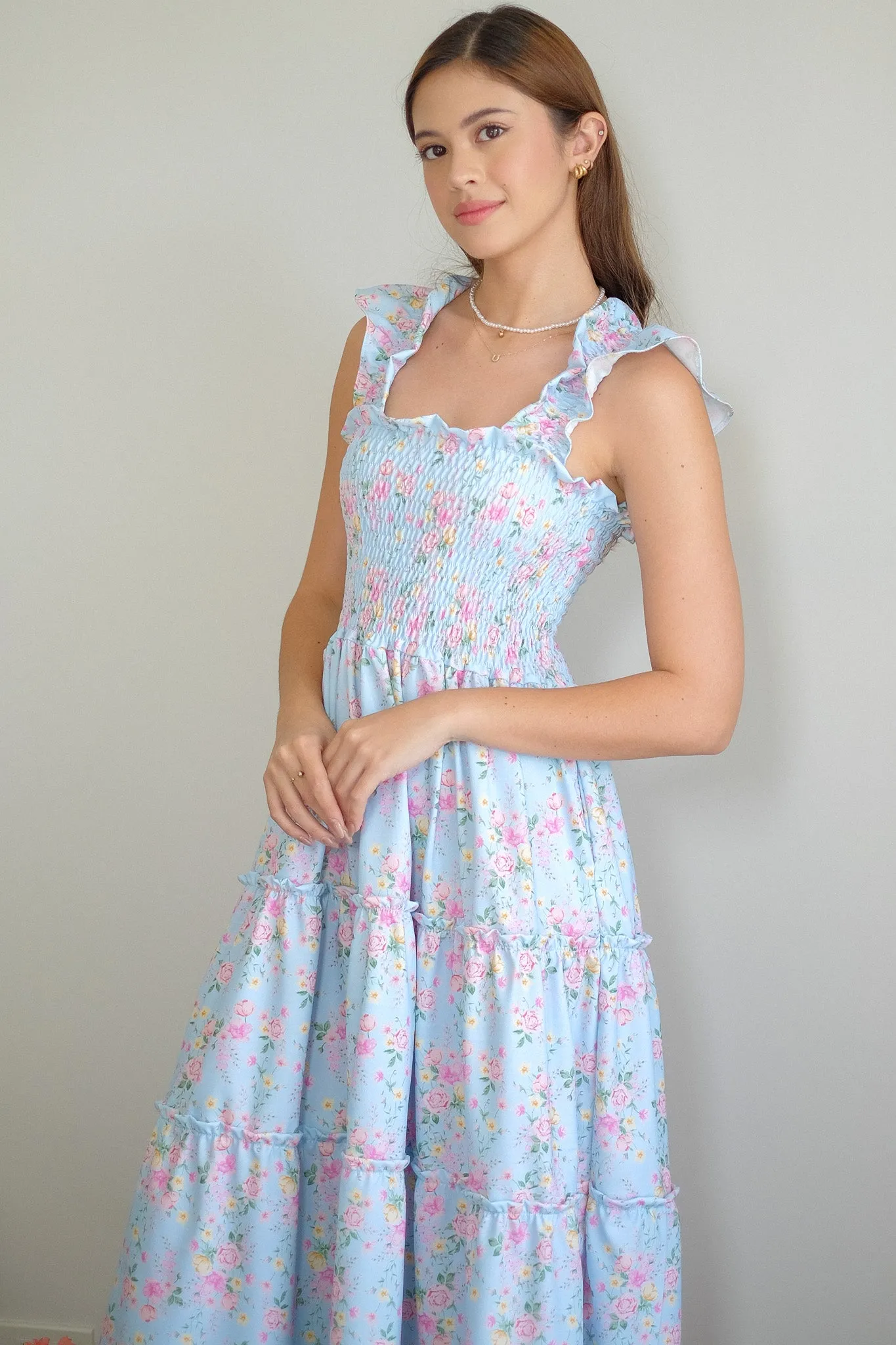 Agatha Midi Dress - periwinkle