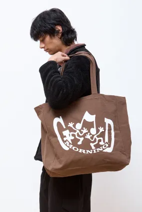 All Welcome Canvas Totebag Choc