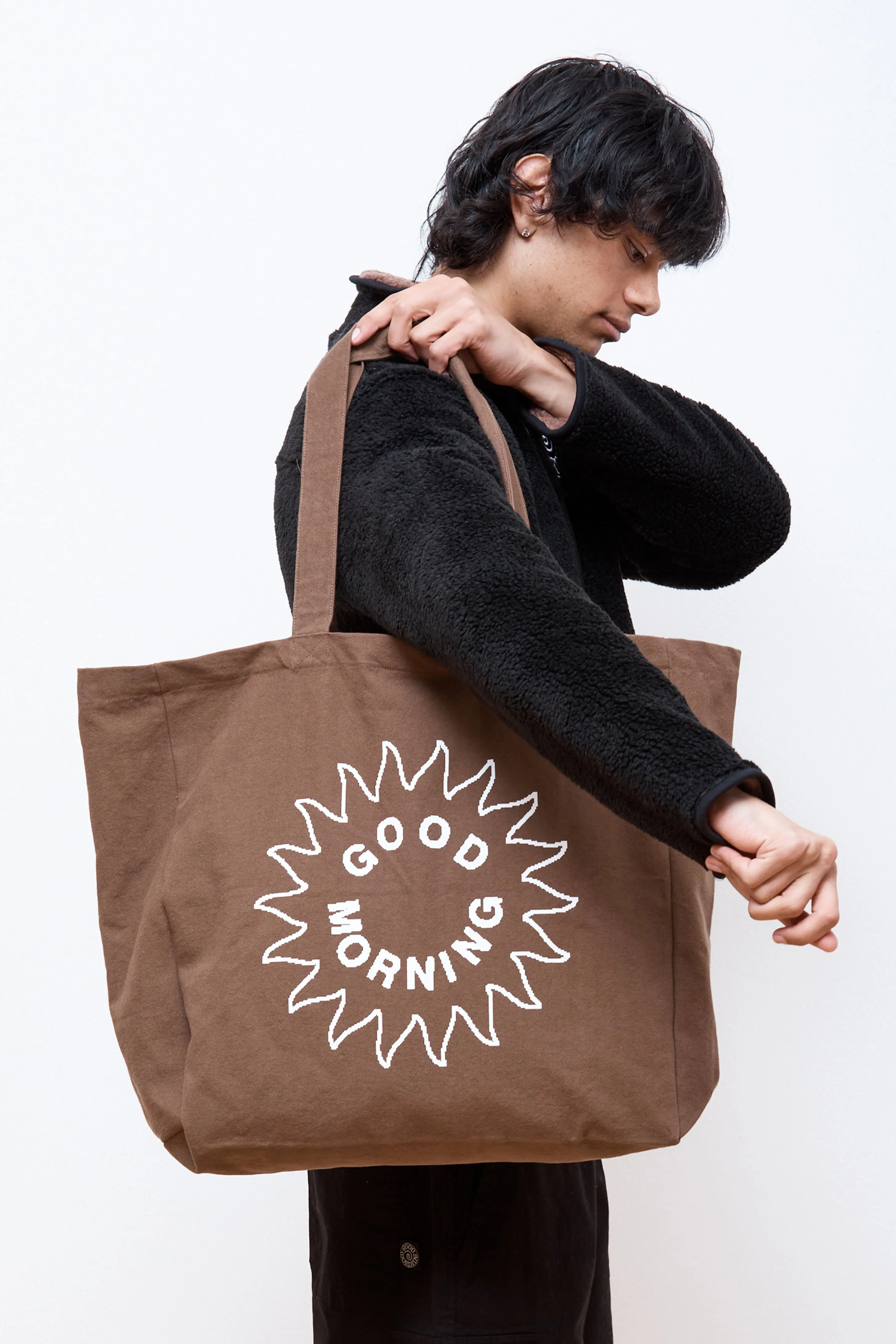 All Welcome Canvas Totebag Choc