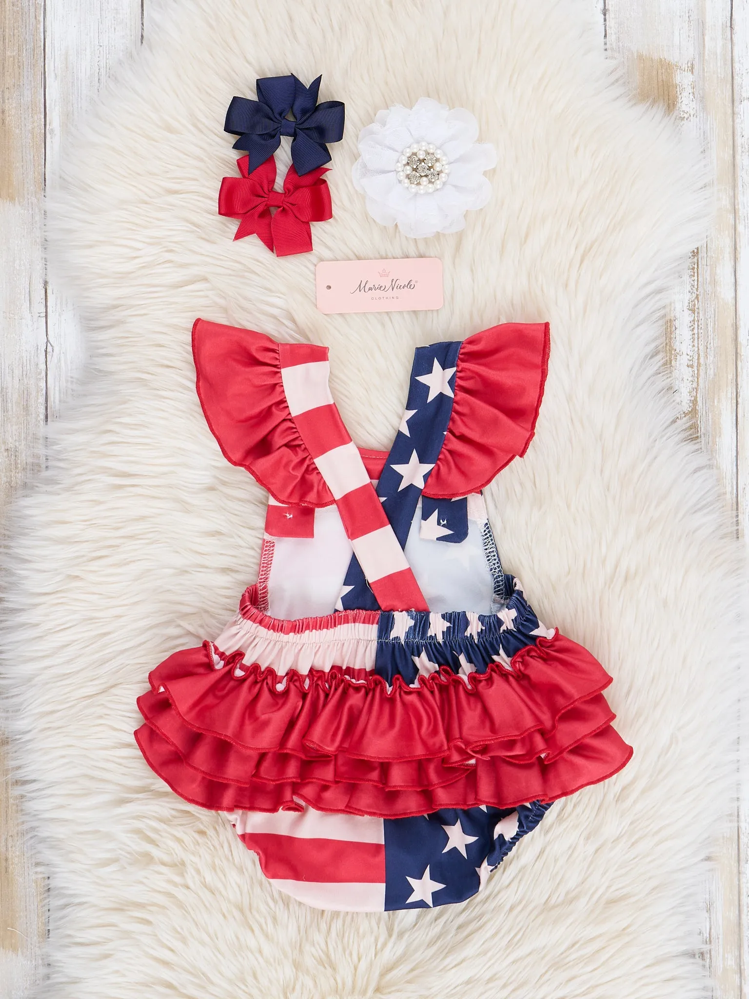 American Flag Ruffle Bubble