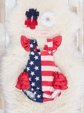 American Flag Ruffle Bubble