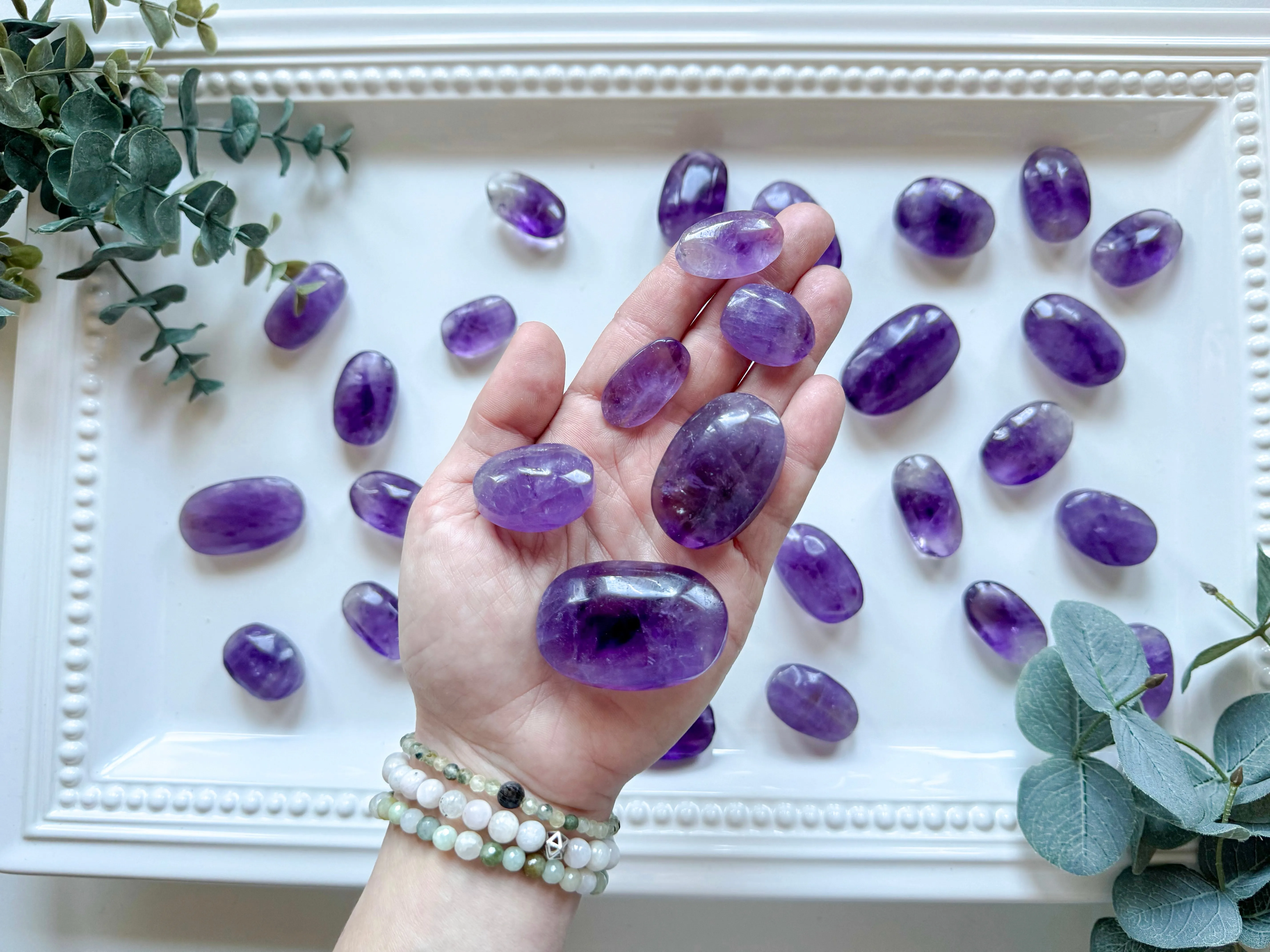 Amethyst Mini Palm Stone