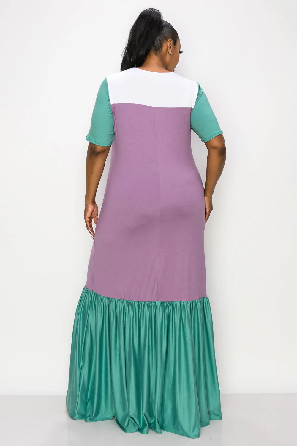 Ami Colorblock Maxi Dress