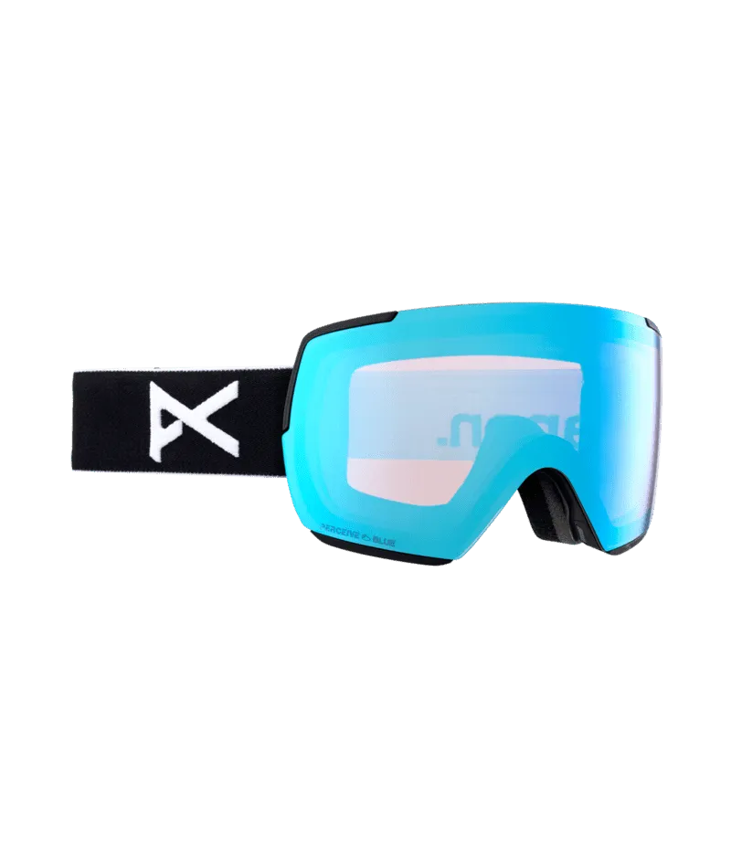 ANON M5S Black - Perceive Variable Blue   Perceive Cloudy Pink  MFI Facemask Snow Goggle