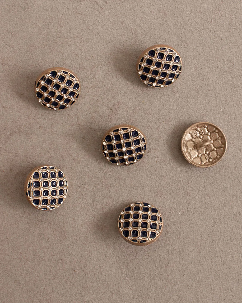 Antique Metal Casting Button ( Set Of 4 )