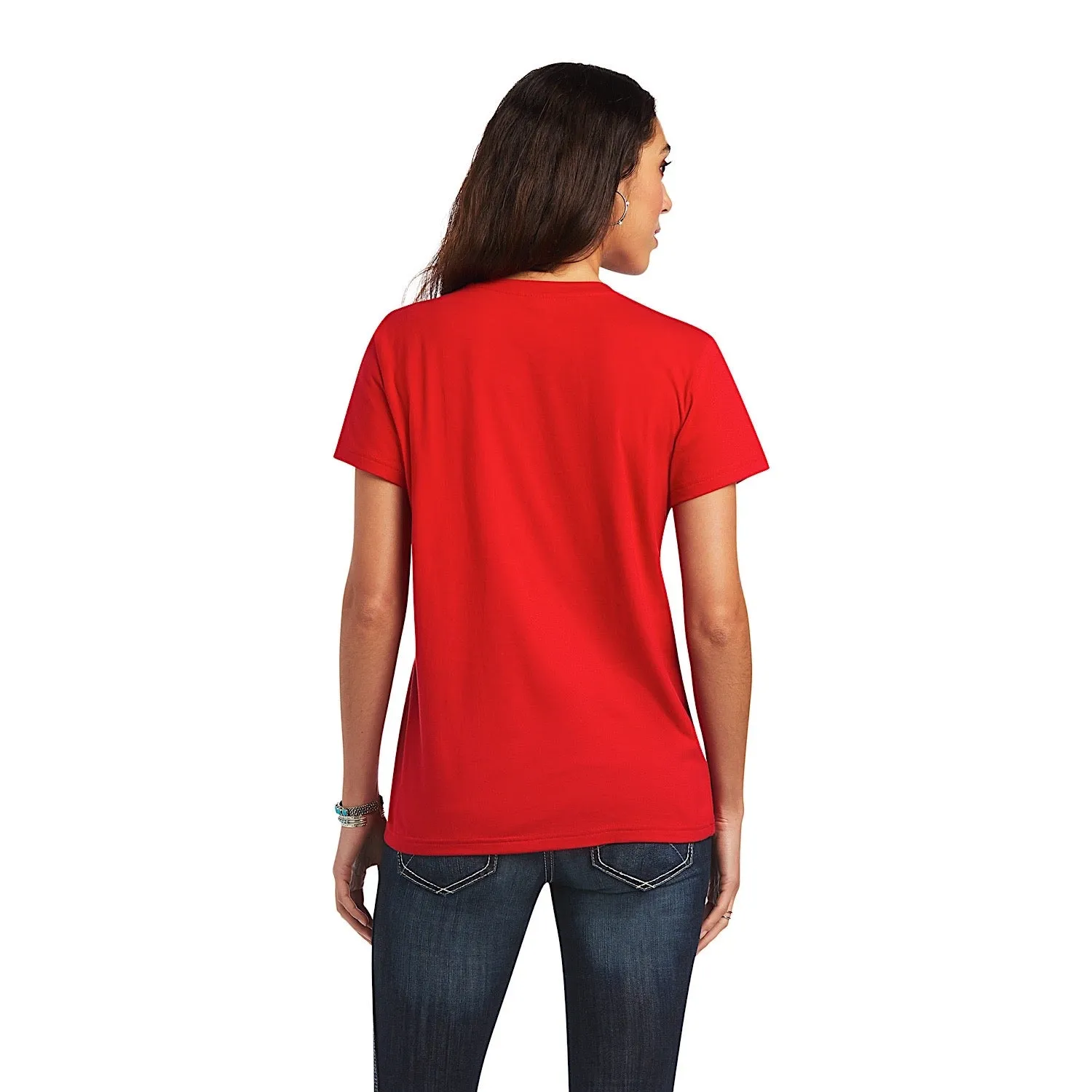 Ariat Womens REAL Firebird S/S Tee Salsa