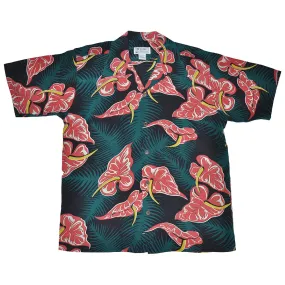 Avanti Hawaiian Shirt - Heart Of Hawaii - Black