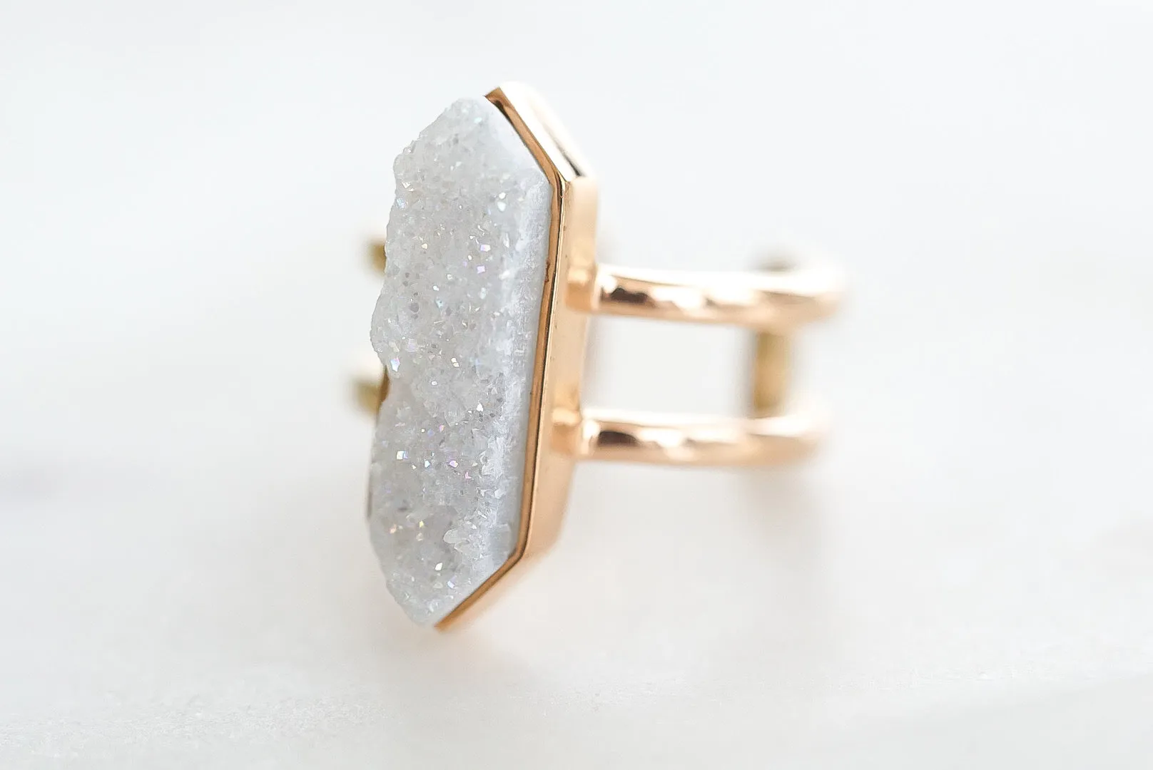 Bangle Collection - Rose Gold Parvus Quartz Ring