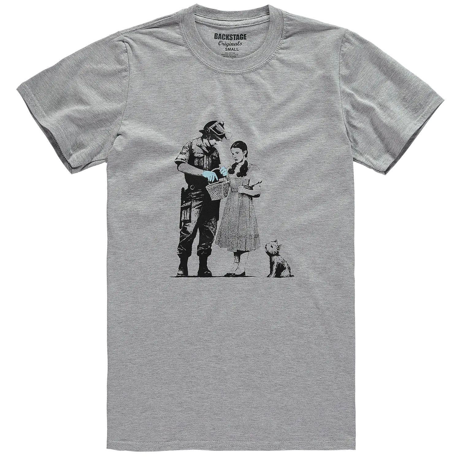 Banksy T-shirt - Dorothy and Policeman