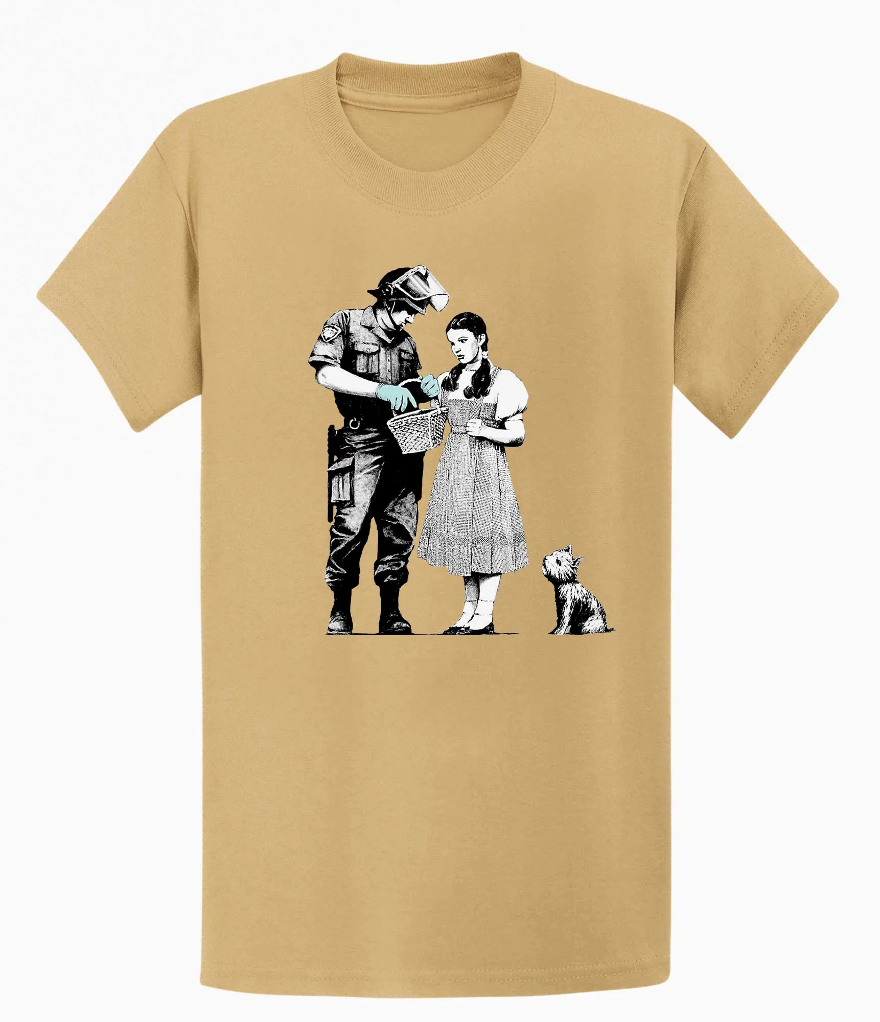 Banksy T-shirt - Dorothy and Policeman