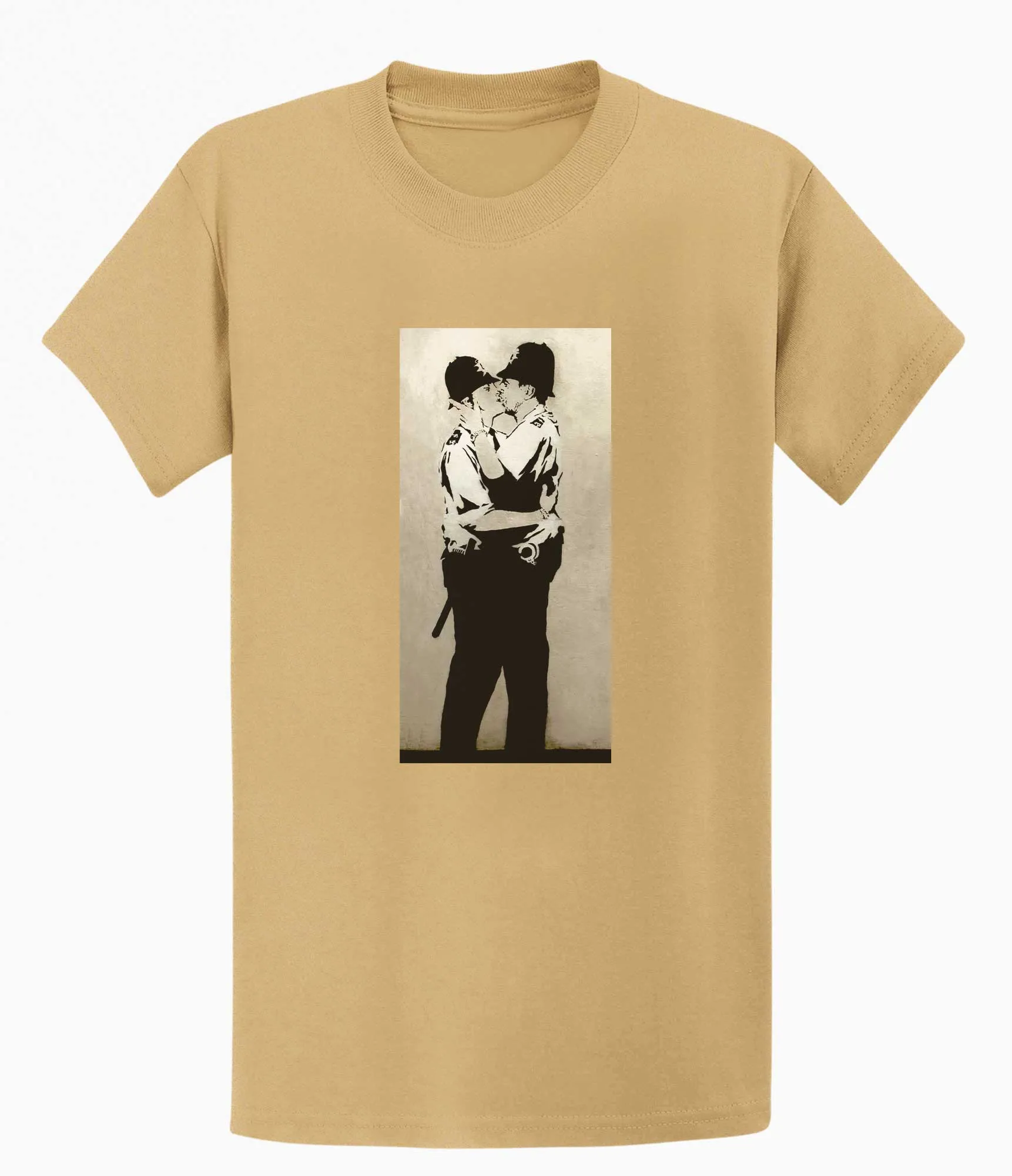 Banksy T-shirt - Kissing Coppers