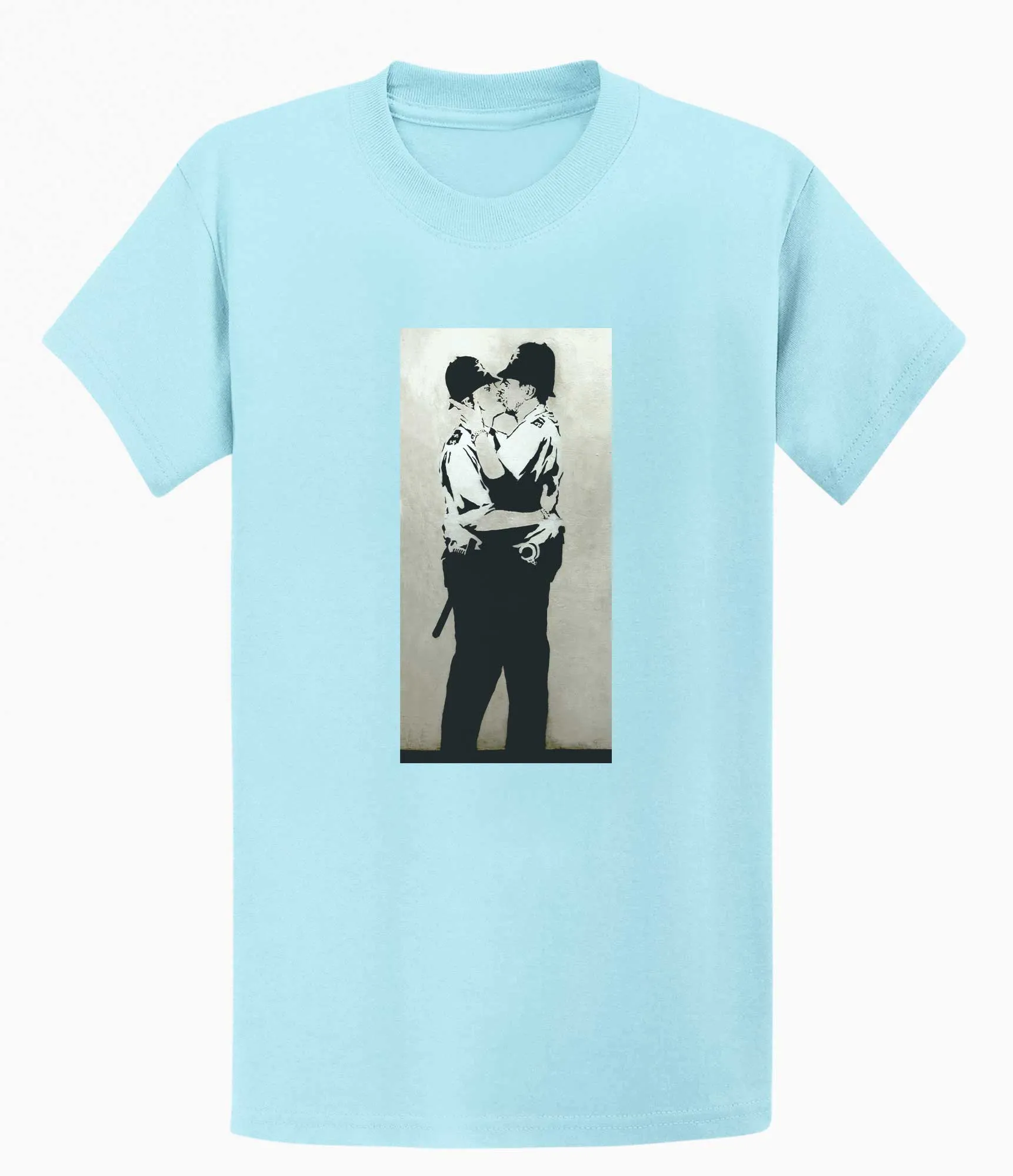 Banksy T-shirt - Kissing Coppers