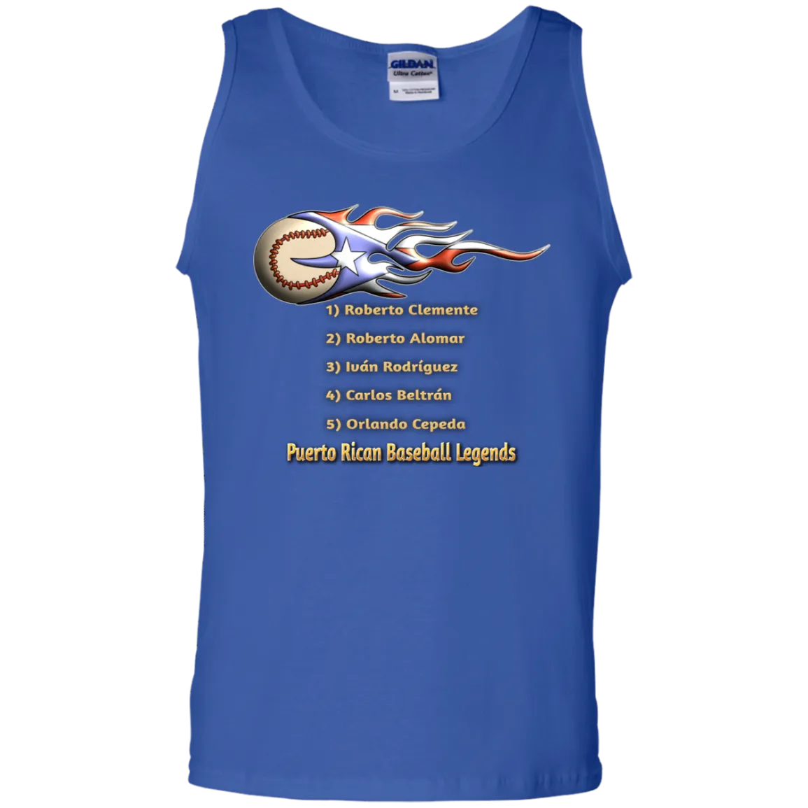 Baseball Legends 100% Cotton Tank Top