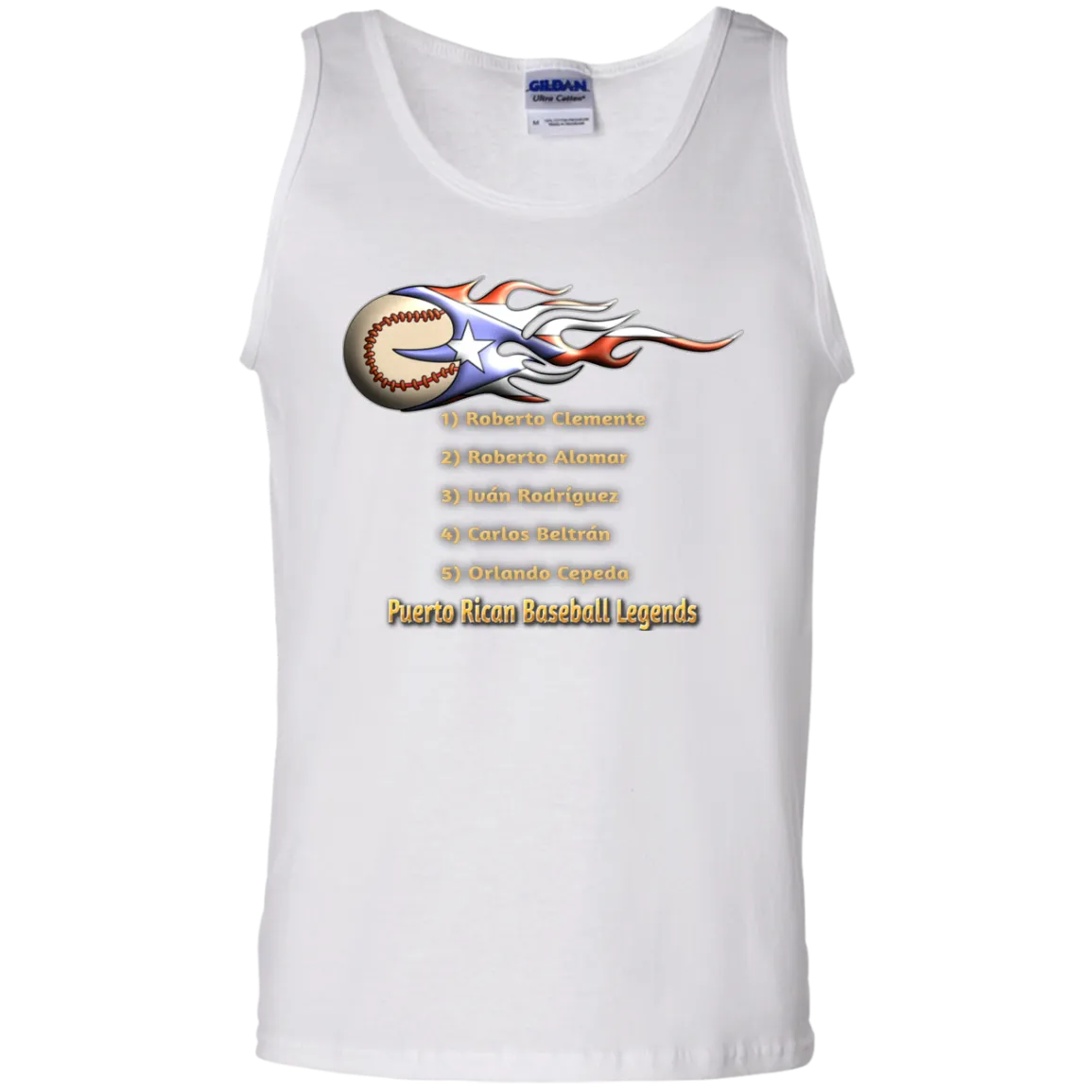 Baseball Legends 100% Cotton Tank Top