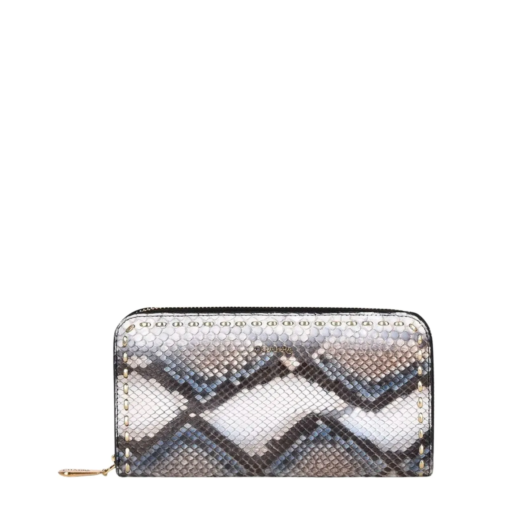 BD211PI - Cuadra blue fashion python leather wallet clutch for women