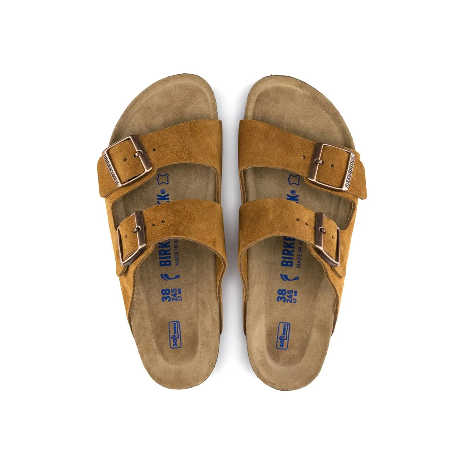 Birkenstock Arizona Soft Footbed Mink Suede