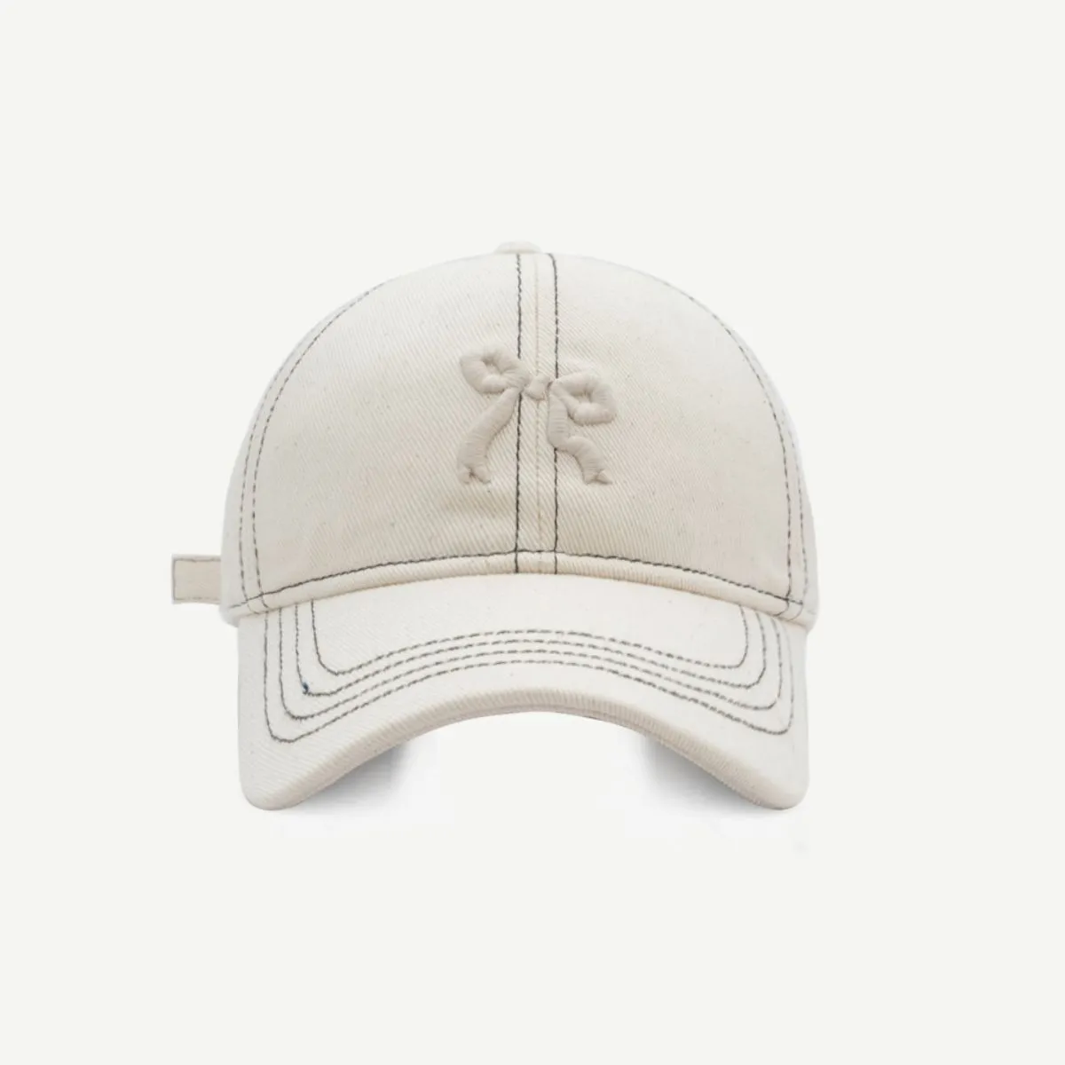 Bow Graphic Cotton Baseball Hat