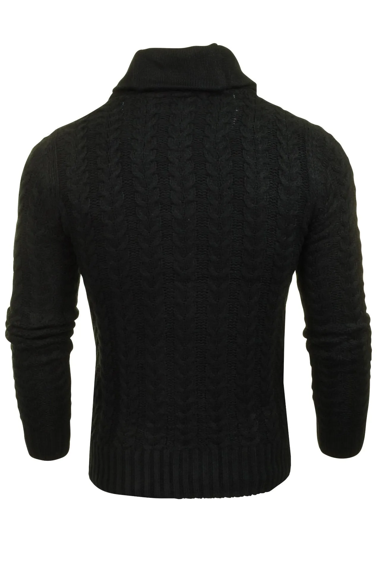 Brave Soul 'Schematic' Button Through Cardigan - All Over Knit Detail