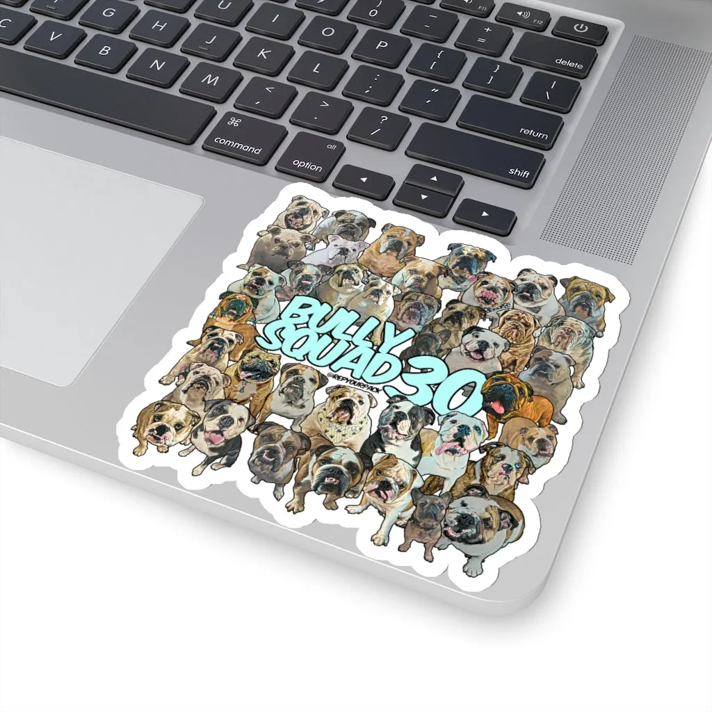 Bully Squad 30 Turquoise Sticker