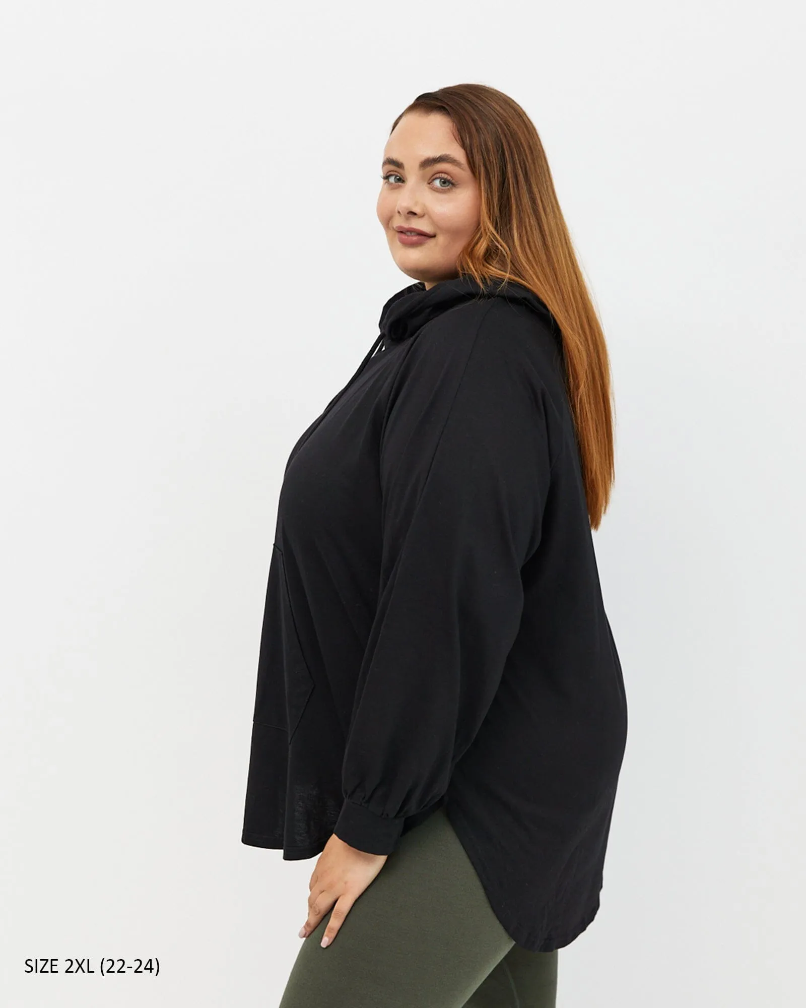 Chelle Long Sleeve Hoodie - Black