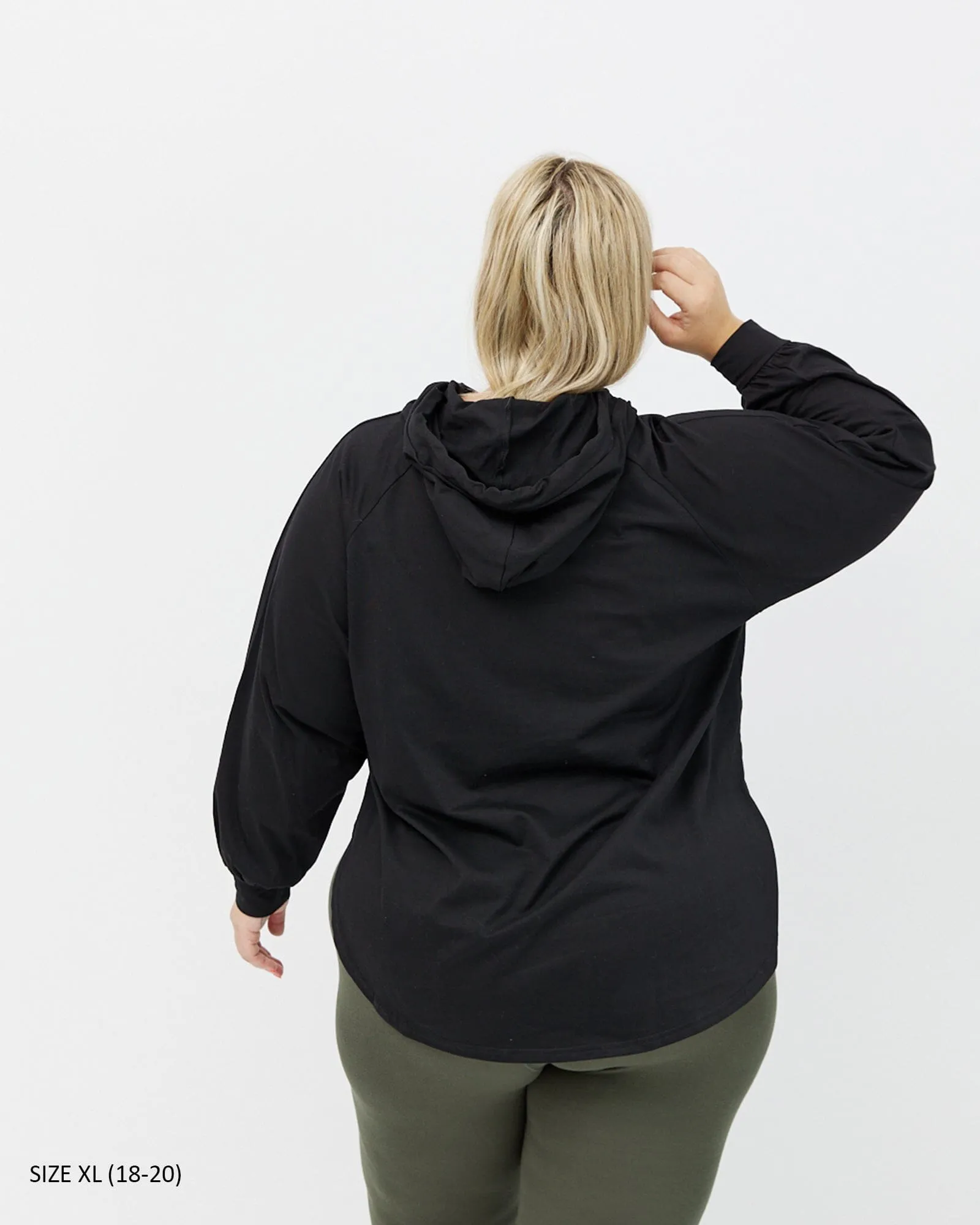 Chelle Long Sleeve Hoodie - Black