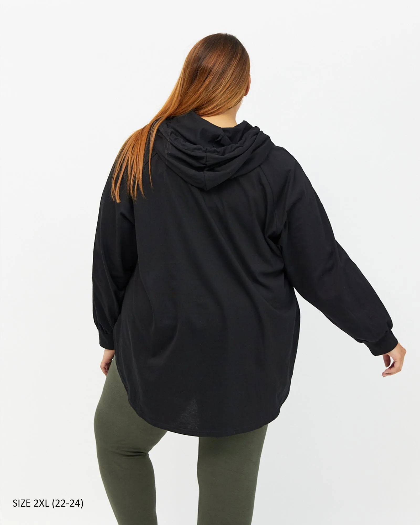 Chelle Long Sleeve Hoodie - Black