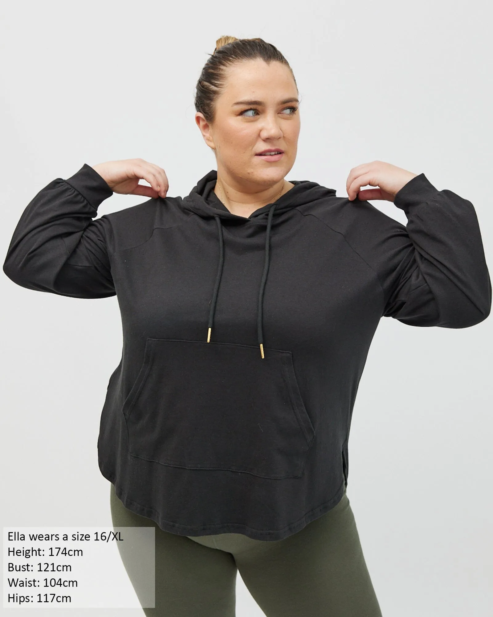 Chelle Long Sleeve Hoodie - Black