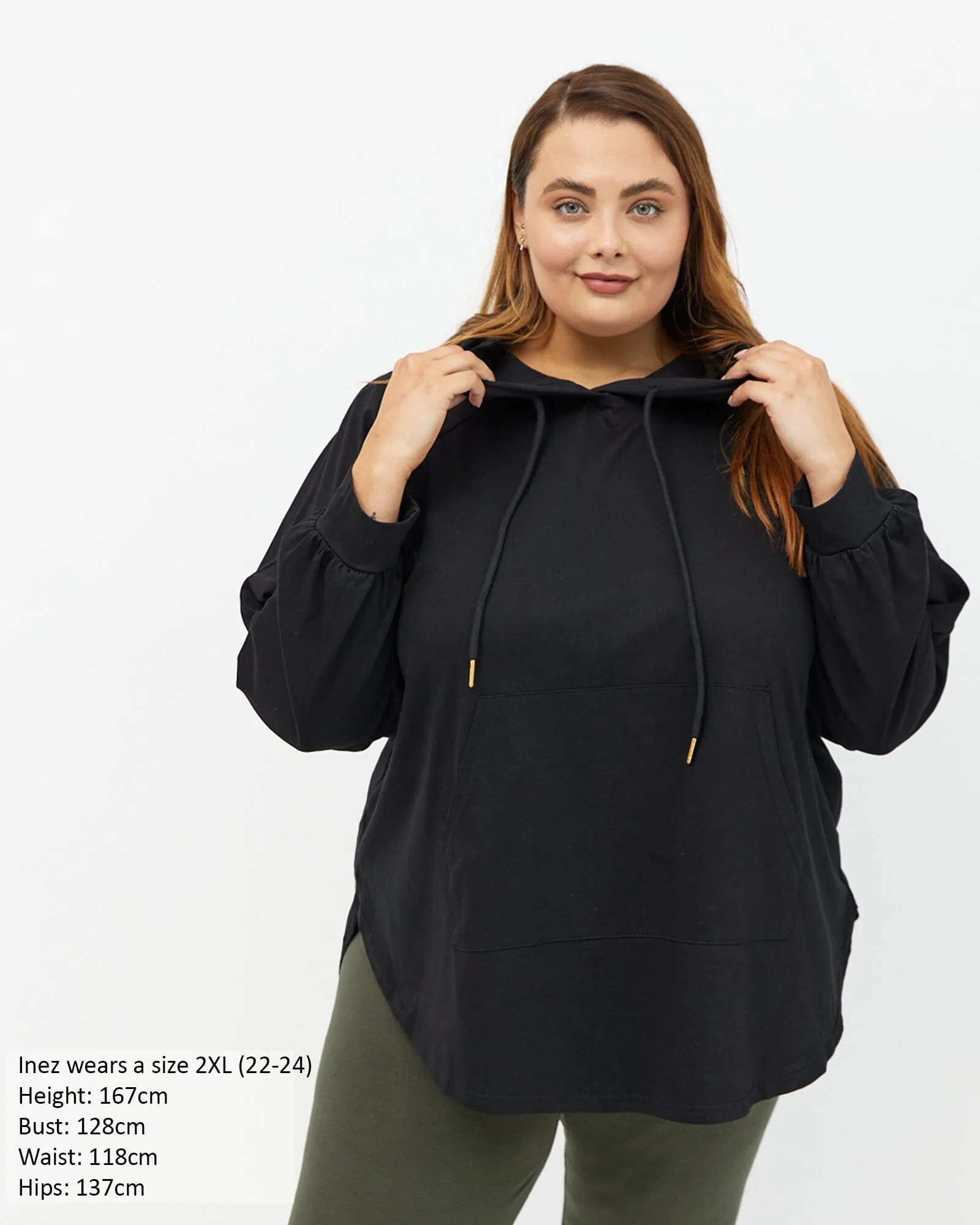 Chelle Long Sleeve Hoodie - Black