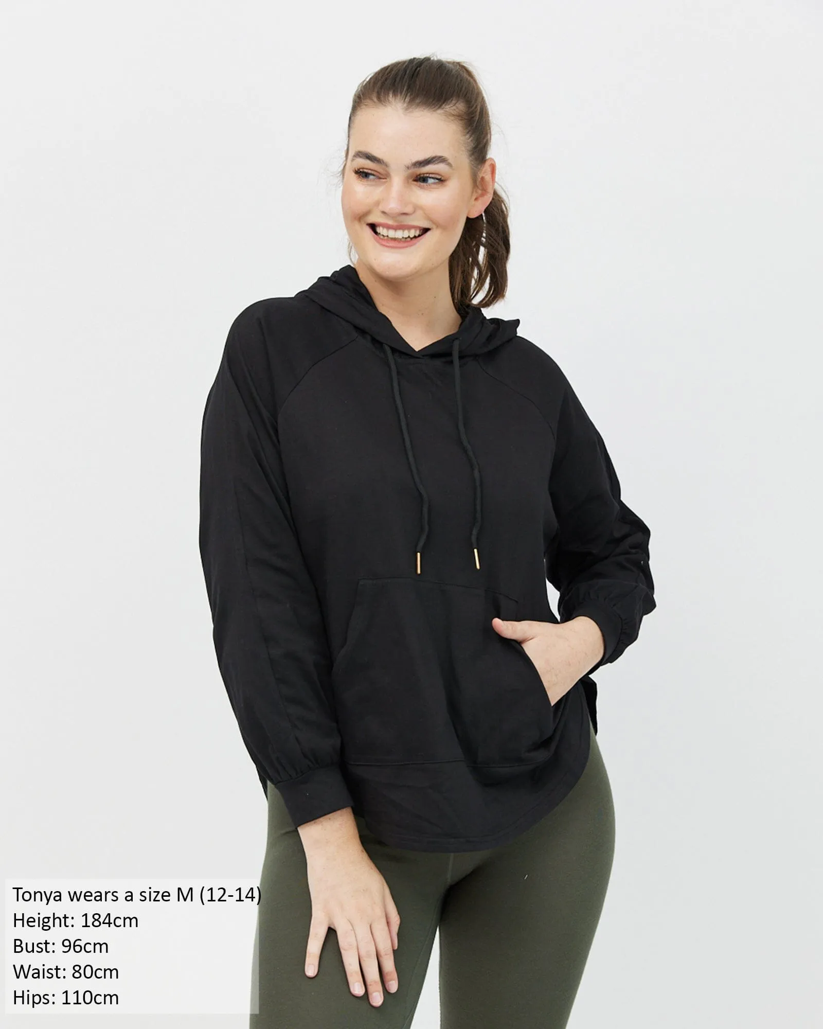 Chelle Long Sleeve Hoodie - Black