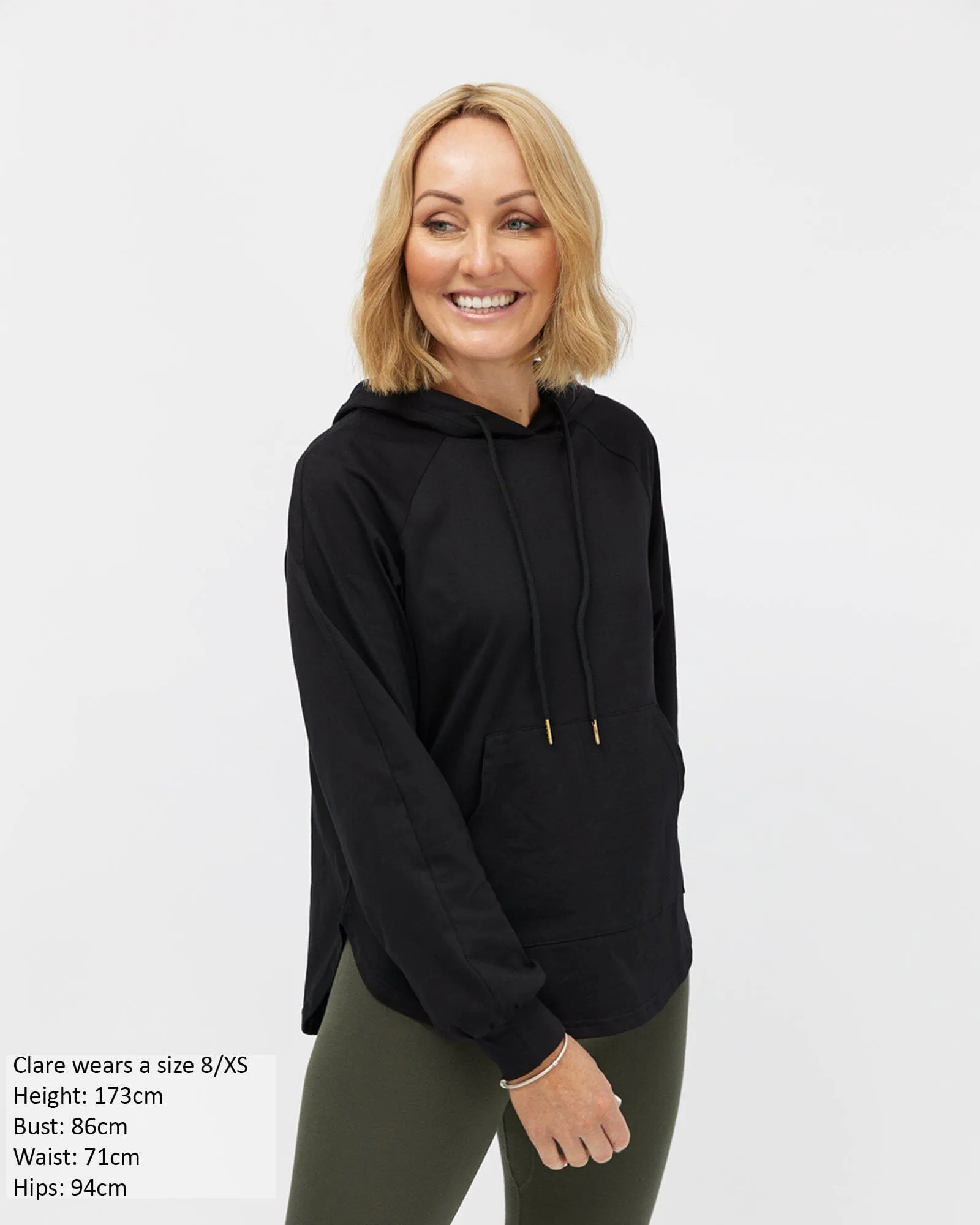 Chelle Long Sleeve Hoodie - Black