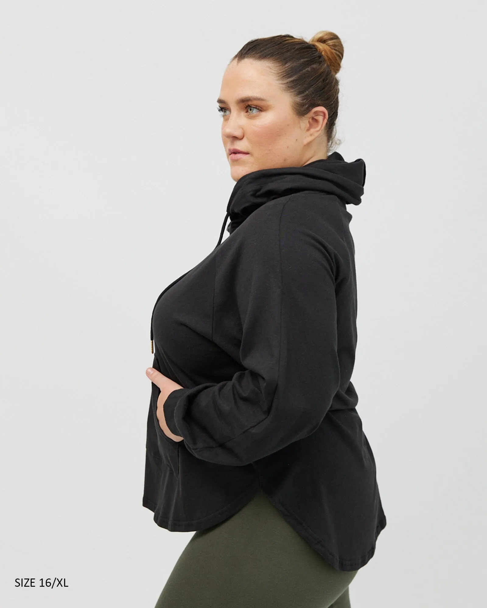 Chelle Long Sleeve Hoodie - Black