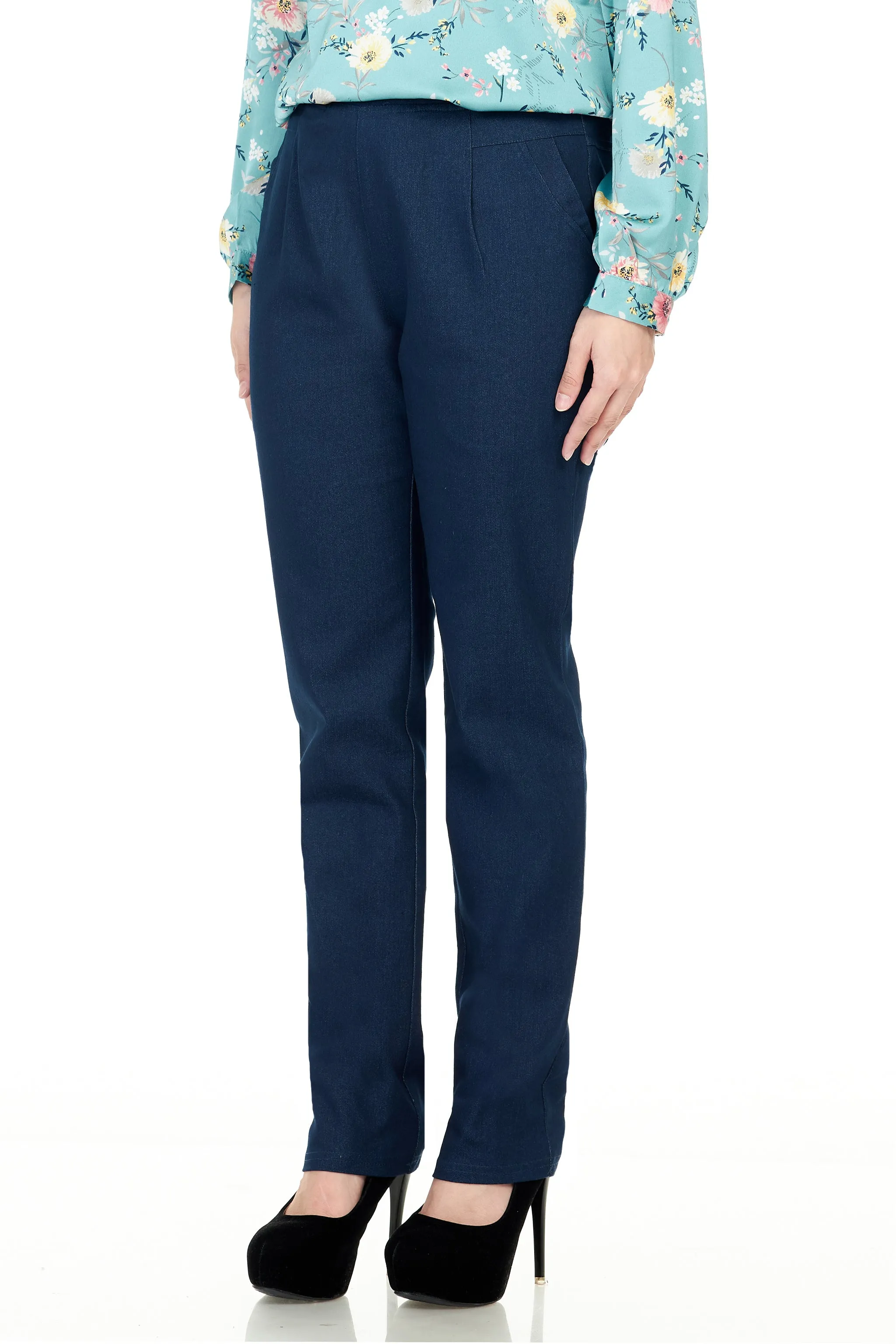 Cotton Denim Pant without Zipper