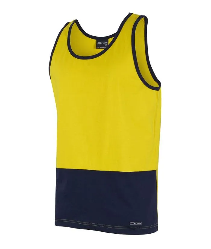 Cotton Hi Vis Contrast Singlet