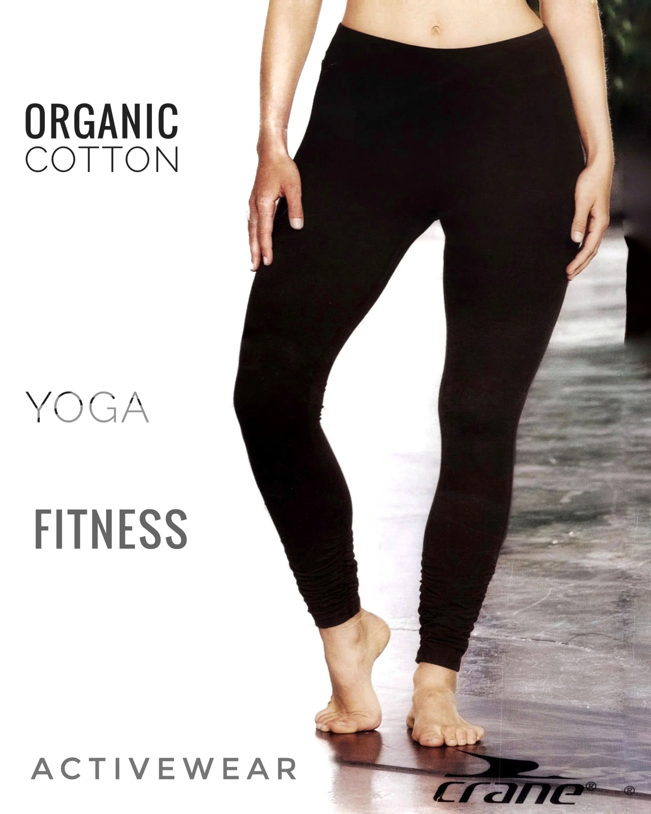 CRANE Cotton Yoga-Leggings Black