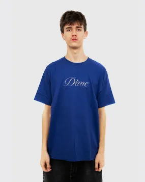 Dime Icy Cursive Shirt - Indigo