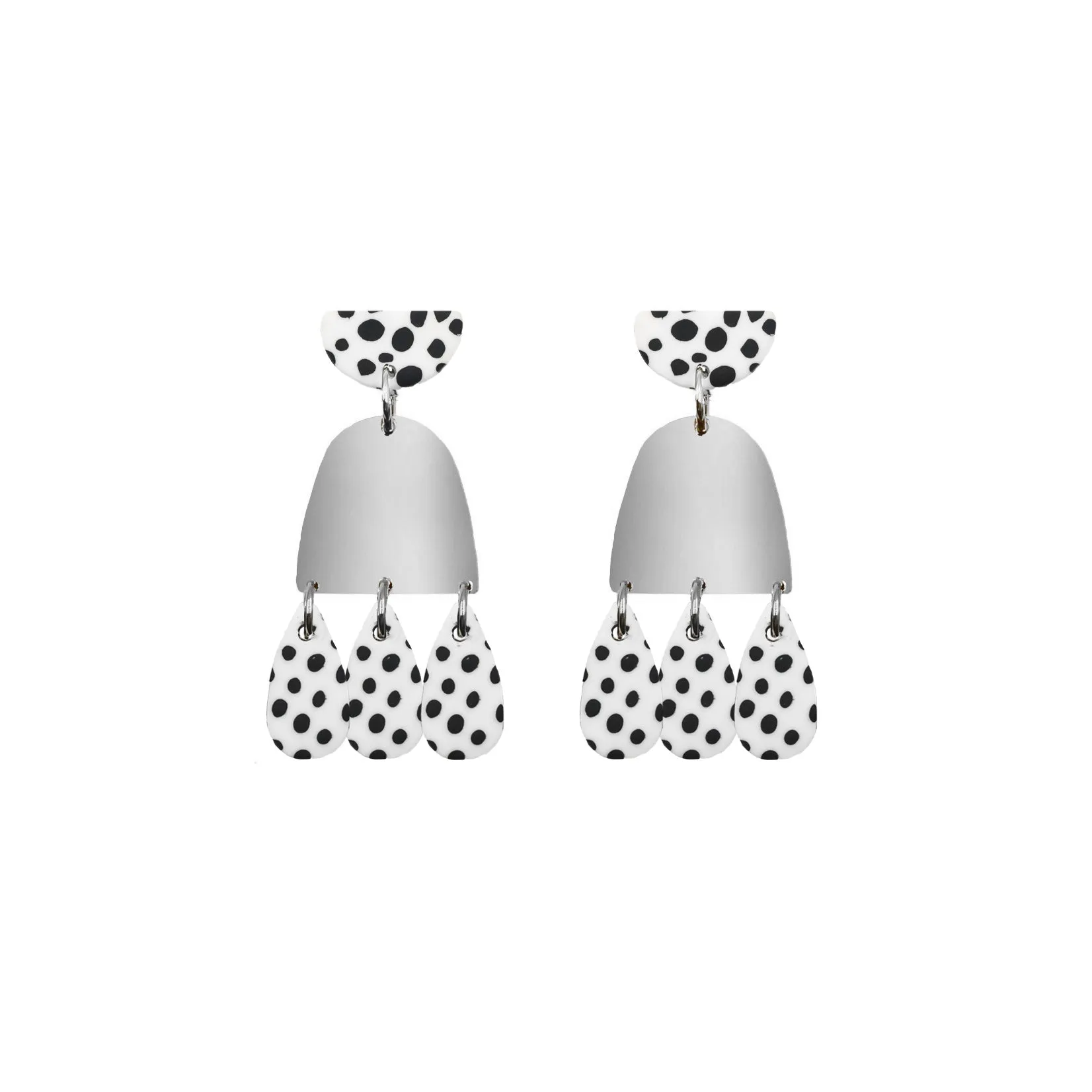 Doris Collection - Silver Purdy Earrings