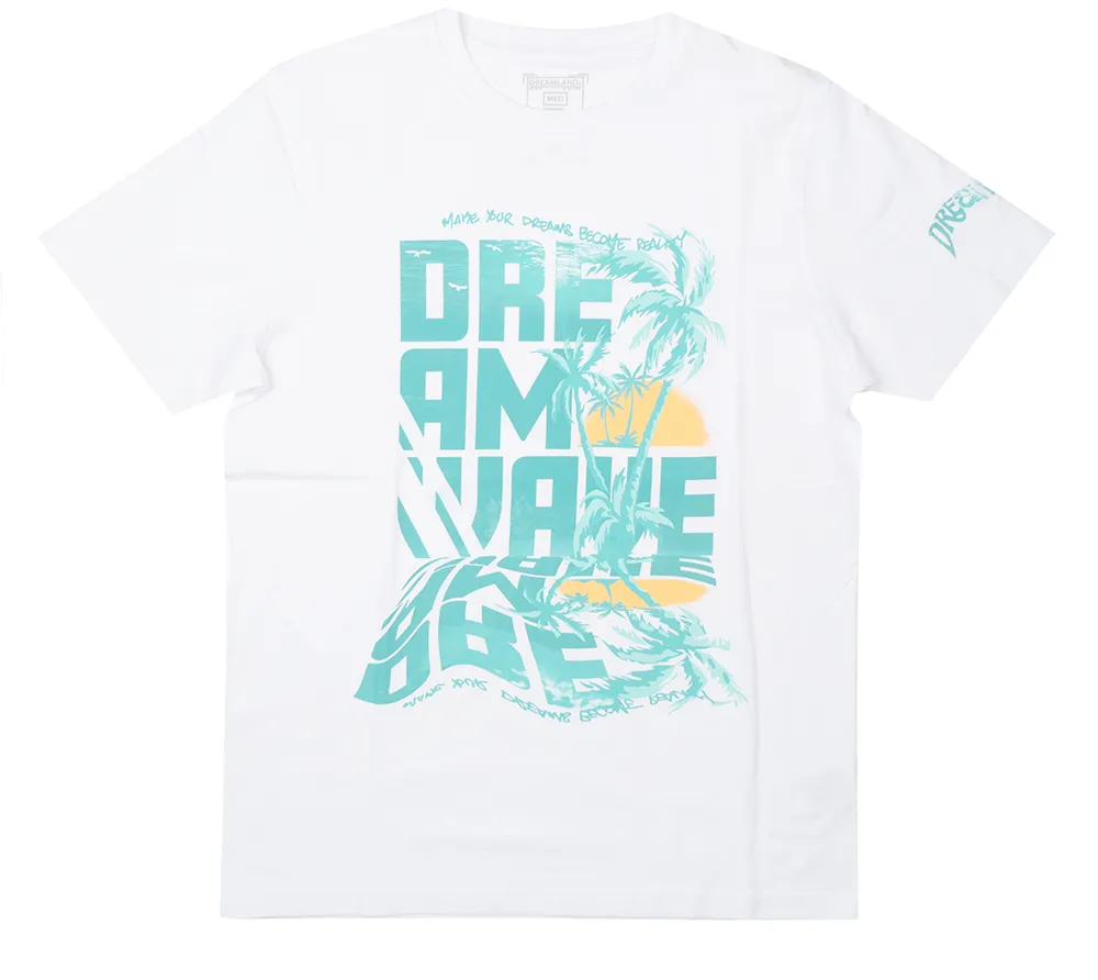 DREAMLAND WAVE T-SHIRT WHITE - D2305C0805