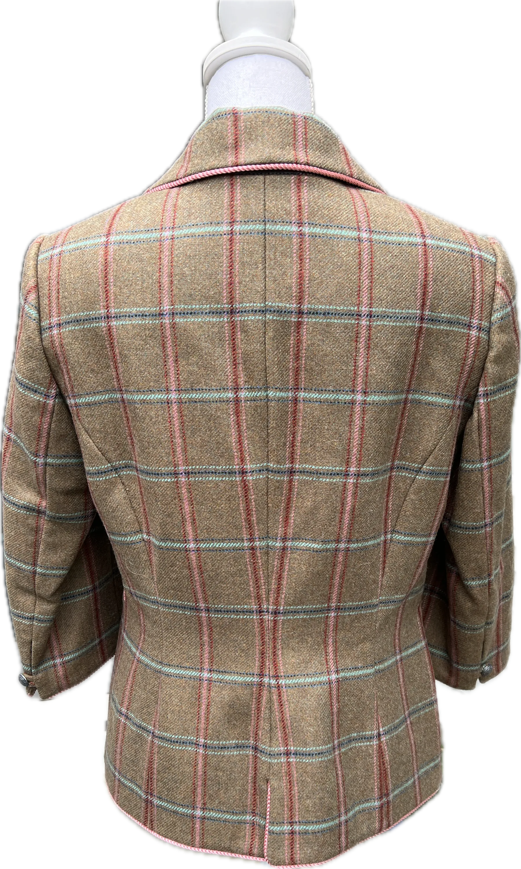 Dubarry of Ireland Plaid Wool Blazer, 10