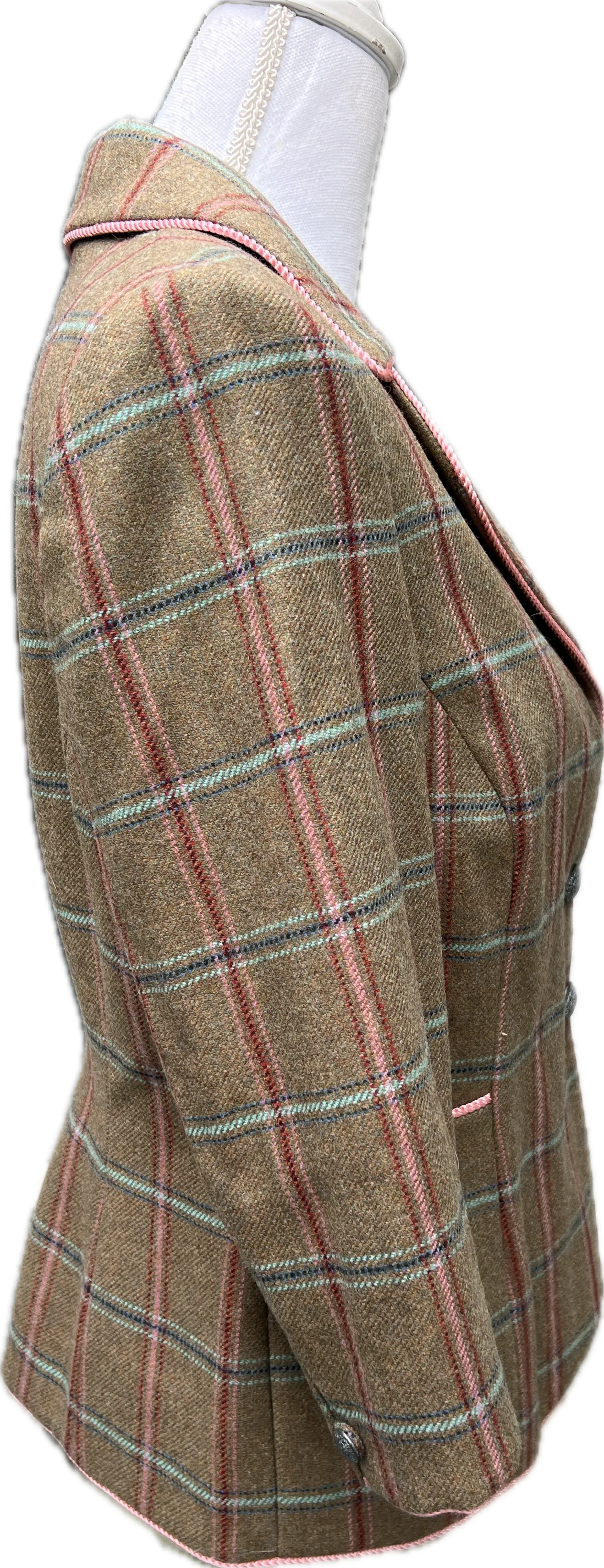 Dubarry of Ireland Plaid Wool Blazer, 10