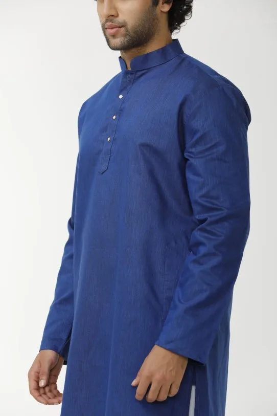 Exotic - Blue Long Kurta For Mens | Uathaym